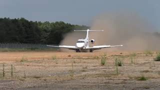 Amazing Achievement as a Pilatus PC-24 Lands on an Unpaved Runway