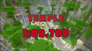 New Glide World Record! Temple 1:09.700 (First Ever Sub 1:10)