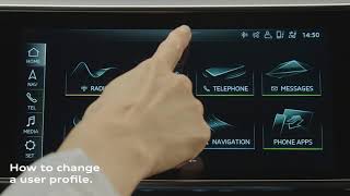How to change a user profile | Audi Explanatory Video