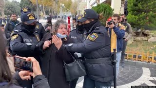 Dozens Detained At Rally Demanding Release Of Jailed Azerbaijani Opposition Activist