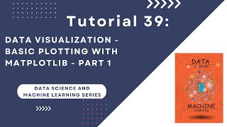 DS - ML Tutorial 39. Data Visualization - Basic Plotting with Matplotlib - Part 1