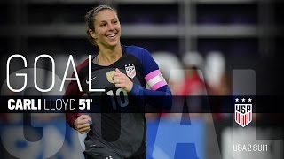 WNT vs. Switzerland: Carli Lloyd Second Goal - Oct. 23, 2016