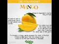 Health benefits of Mangoes (the king of fruits)