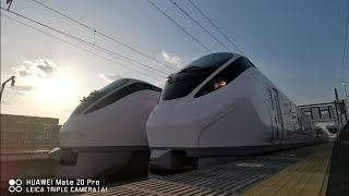 両者10分遅延 特急ひたち13号\u002626号 新地駅列車交換 東北DCラッピング車