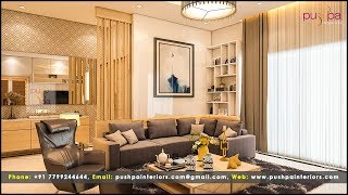 Luxury Flat Interior Designs at Rajahmundry by Pushpa Interiors