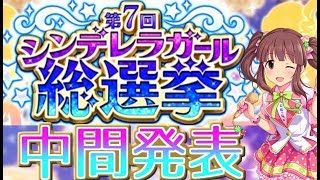 【デレステ】第７回シンデレラガール総選挙中間発表！