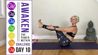 Day 10 | Awaken 30 Day Yoga Challenge | 15 Minute Hips and Detox Full Body Yoga Flow