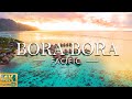 FLYING OVER BORA BORA (4K UHD) - Relaxing Music Along With Beautiful Nature Videos - 4K Video HD