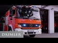 Im Einsatz: Mercedes-Benz Atego bei der Übung der Freiwilligen Feuerwehr