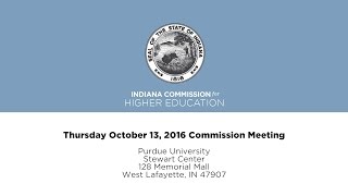 2016 CHE Commission Meeting 10 13 16