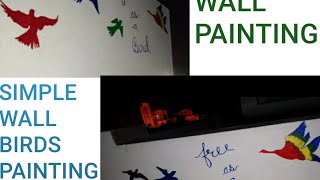 Wall painting#Terrace wall painting#Birds painting#SAVE BIRDS.