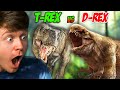 Reacting to D-REX vs T-REX the ULTIMATE BATTLE!