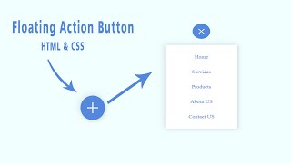 Floating Action Button using HTML & CSS