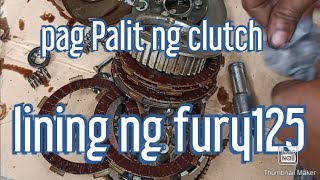 how to replace clutch lining in fury 125 step by step