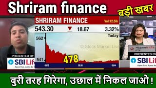 Shriram finance share news, split,shriram finance share analysis,shriram finance target tomorrow