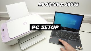 How to Wi-Fi Setup HP DeskJet 2842e & 2855e With Your PC Computer
