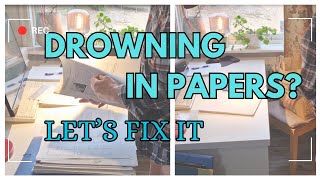 Old Notes and Course Materials: Keep or Let Go?| 3 Steps to Declutter Papers