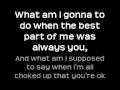 The Script - Breakeven with Lyrics