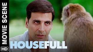 Akshay fights with a monkey for Deepika | Housefull | Movie Scene