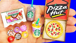 27 DIY MINIATURE FOOD, HOT DOG, PIZZA, BURGER, ICE CREAM AND MORE MINI FOOD CRAFTS COLLECTION
