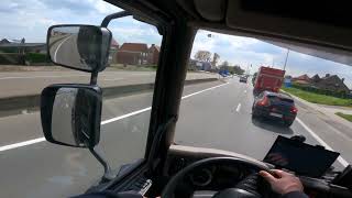 Port of Ghent - POV Truck Driving DAF LF Small Truck