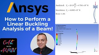 Ansys Tutorial Buckling: Linear Buckling of a Beam | Analytical & Simulation!