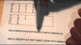 How to Create a Coded Message - Using a Secret Code - The 6x4 Box Method - Step by Step Instructions