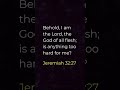 Jeremiah 32:27 - Bible Verse of the Day #shorts