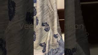 Veersons Linen Tussar Saree.