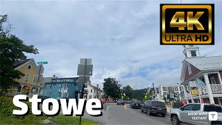 【4K】Stowe Vermont - Day Walk - July 2023