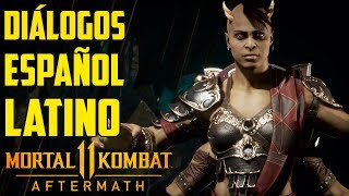 Mortal Kombat 11 Aftermath | Español Latino| Todos los Diálogos | Sheeva |