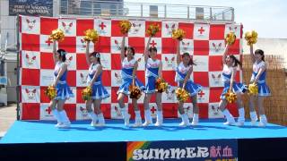 ④『金城学院Cheerlis』サマー献血キャンペーン2015 in名古屋港水族館・JETTY前広場 ”Kinjo Gakuin Cheerlis”Japan（名古屋市港区　27/08/08）