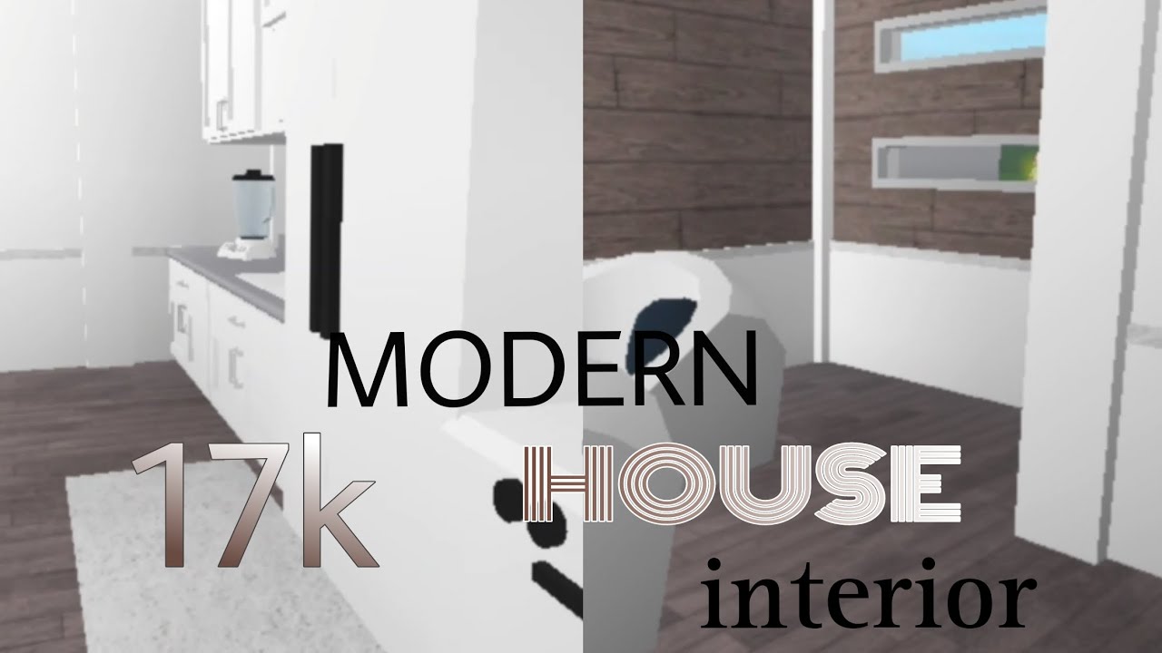 AFFORDABLE MODERN HOME ( Speedbuild) | • Interior • | BLOXBURG - YouTube