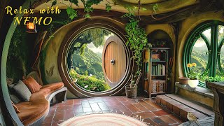 Cozy Hobbit Hole | Fantasy Hobbit Music \u0026 Ambience | Relaxing Whimsical Ambience for Sleep and Study