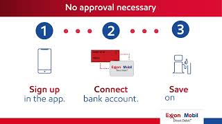 Exxon Mobil Direct Debit+ ™, it’s easy as 1-2-3!