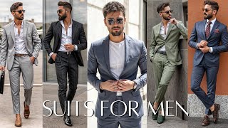 Best Suits For Men | Suits For Beginners - Style Guide | Stylish Suits And Blazers Outfit Ideas