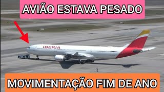 ESTÁVAMOS GRAVANDO A DECOLAGEM E FOMOS SURPREENDIDOS COM O PESO QUE O AVIÃO ESTAVA