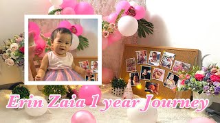 My baby ERIN ZAIA 1 year Journey | 0 ~ 12 months| 1st Birthday 🎉