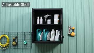 GREATMEET TOOL STORAGE CABINET FOR GARAGE，Steel Garage Wall Storage Cabinet