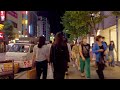 4k summer shinjuku 21 00 tropical night town walk august 2022 tokyo shinjuku