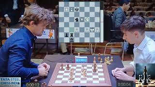 Magnus and Daniil in a Fierce Blitz Battle | Magnus Carlsen v Daniil Dubov / Tata Steel Chess Blitz