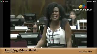 Asambleísta Paola Cabezas - Sesión 894