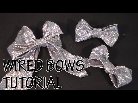HOW TO MAKE WIRED BOWS TUTORIAL by Cup n Cakes Gourmet HOW TO MAKE WIRED BOWS TUTORIAL by Cup n Cakes Gourmet