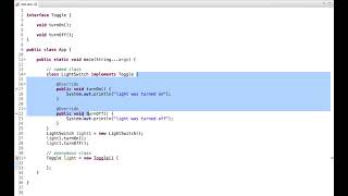 Java Tutorial: Anonymous Class