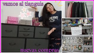 vamos al tianguis ✨️ nuevas compras para mi recamara 💕 organizando mi ropa ✨️ (vlog) #tianguis