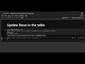 MySQL using Python - Update Rows In MySQL Tables