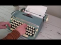 TUPING TUTORIAL - 1968 Smith Corona Super Sterling vintage typewriter