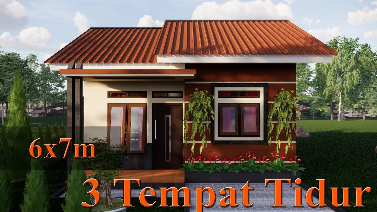 Meski Kecil Tapi Tampak Luas 🏡 Desain Rumah Minimalis 6x7 Meter 3 ...