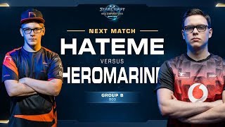 HeroMarine vs Hateme TvZ - Ro16 Group B Decider - WCS Winter Europe