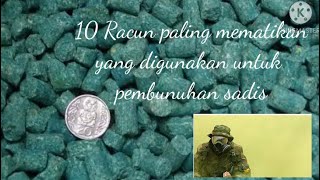 10 racun paling mematikan yang di gunakan untuk pembunuhan sadis